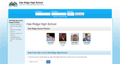 Desktop Screenshot of oakridgehighschoolalumni.com